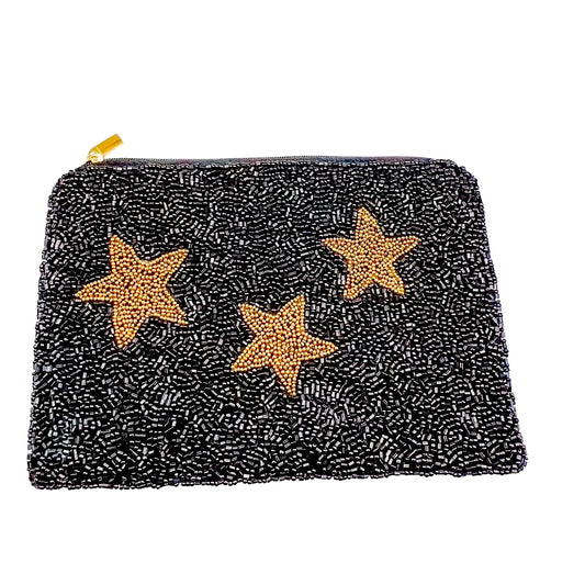 Star Pouch- Black & Gold
