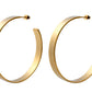Clio Flat Hoop Earrings- Gold