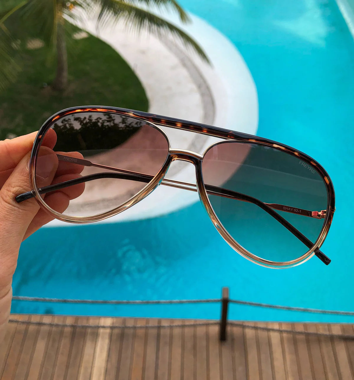Sunglasses- Shay Tortoise Gold Mirror (92-5)