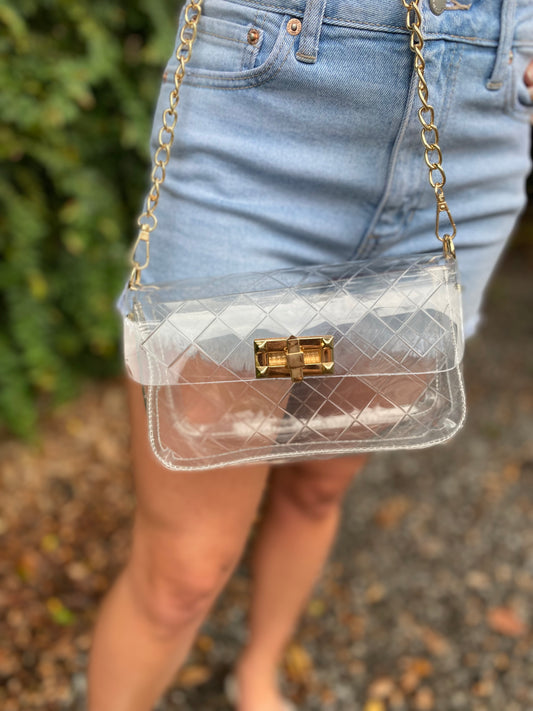 QUILTED CLEAR PURSE - THE HIP EAGLE BOUTIQUE – The Hip Eagle