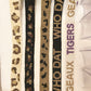 Seed Bead Strap- Geaux Tigers (White)