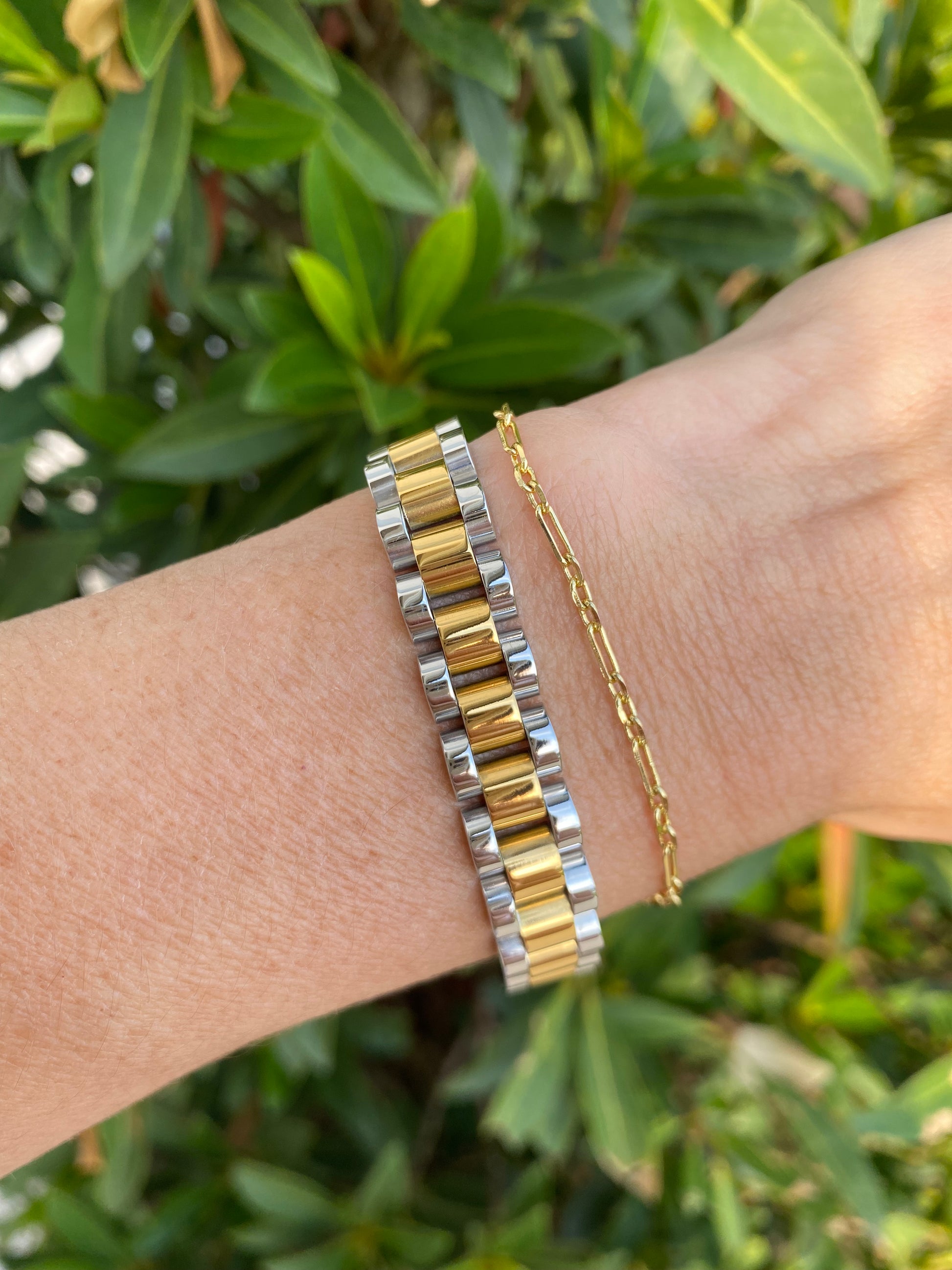 Rolly Bracelet Silver Gold Hazel Lane Boutique