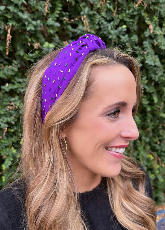 Confetti Headband- Purple MG