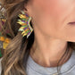 Sequin & Glass Wing Earrings- PGG